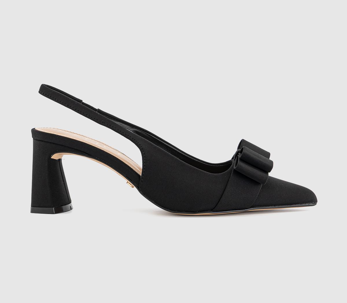 OFFICEMilly Bow Detail Block Court HeelsBlack