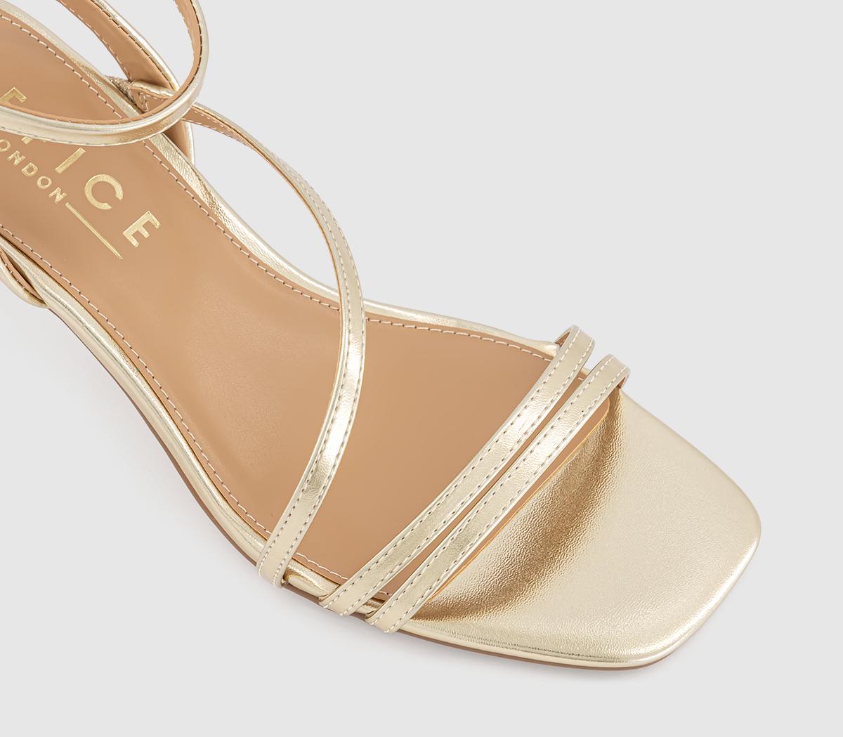 OFFICEMillennium Strappy Heeled SandalsGold