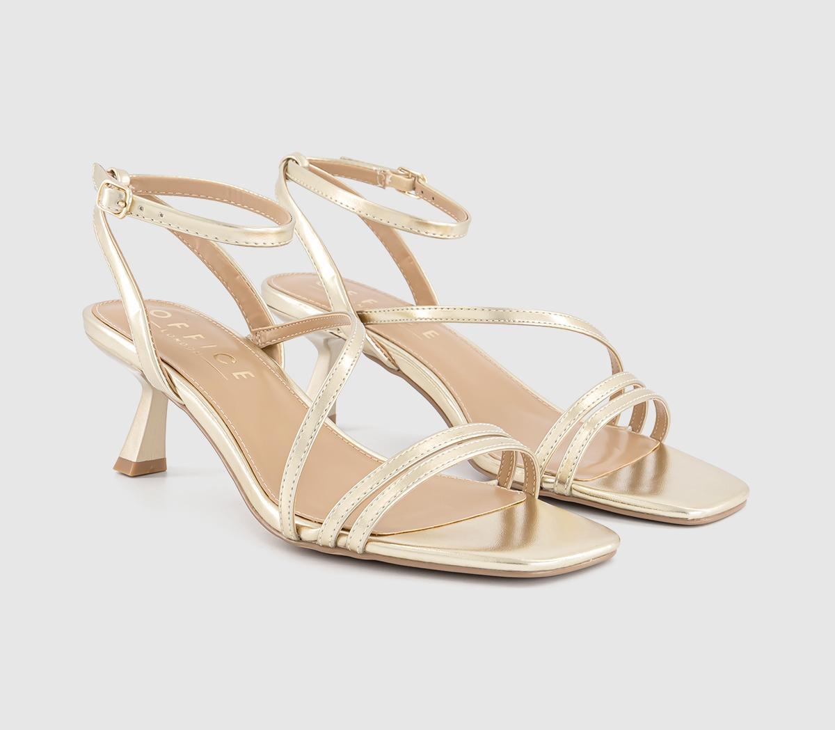 OFFICEMillennium Strappy Heeled SandalsGold