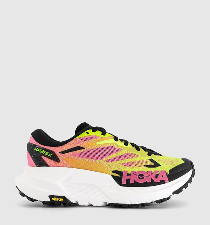HOKA Mafate X Trainers Neon Hoka Citrus Neon Rose F