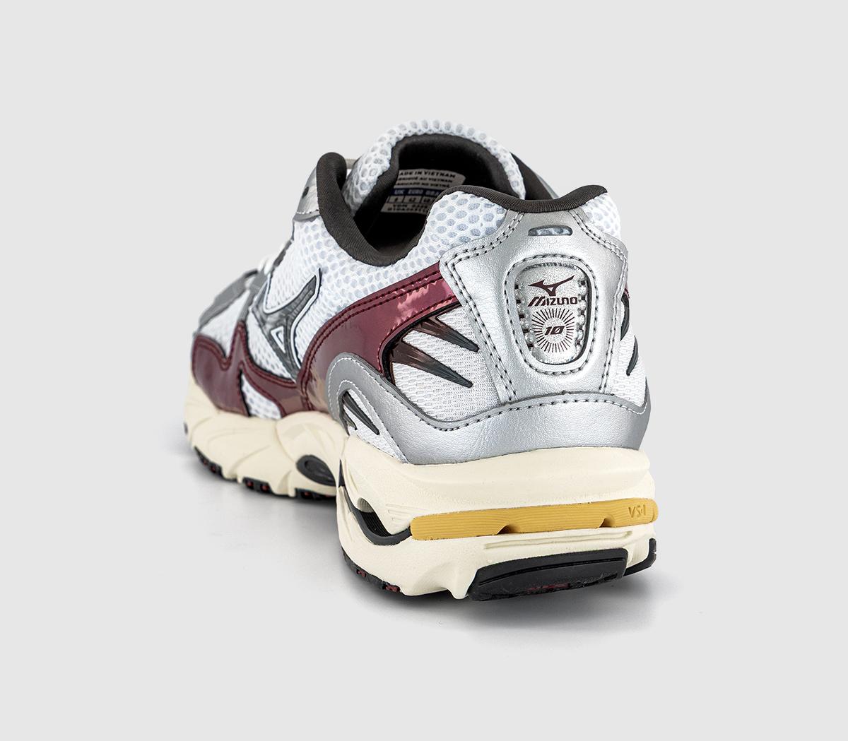 MizunoWave Rider 10 Sport TrainersWhite Black Sand Syrah