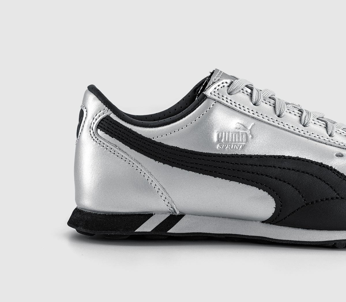 PUMASprint TrainersMetallic Puma Silver Puma Black