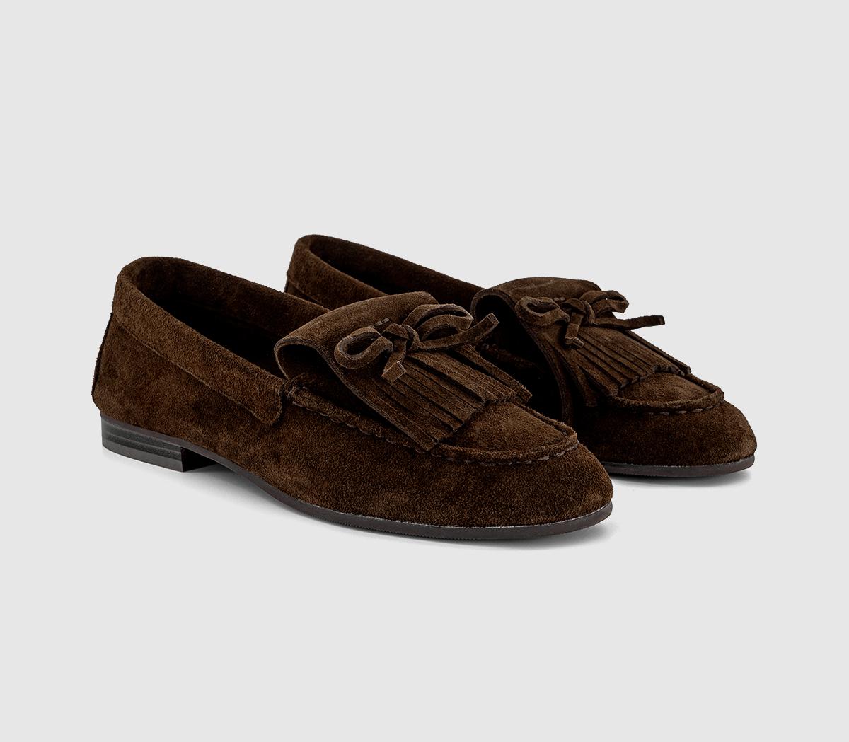 OFFICEFlorys Moccasin LoafersBrown Suede