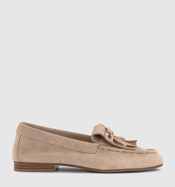 OFFICE Florys Moccasin Loafers Beige Suede