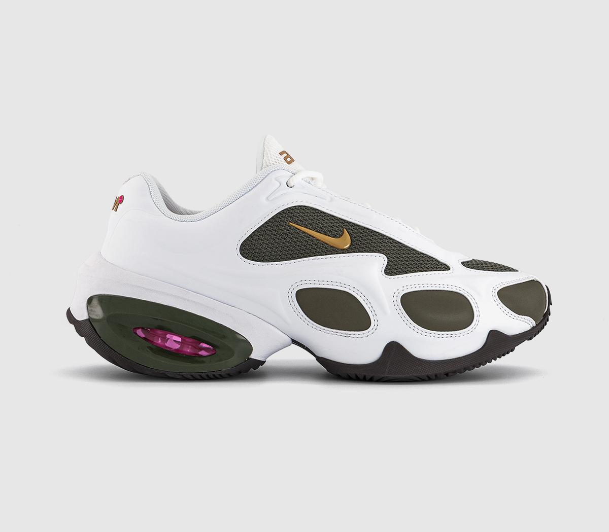 NikeWmns Nike Air Max Muse TrainersWhite Hyper Pink Cargo Khaki Velvet Brown Metallic