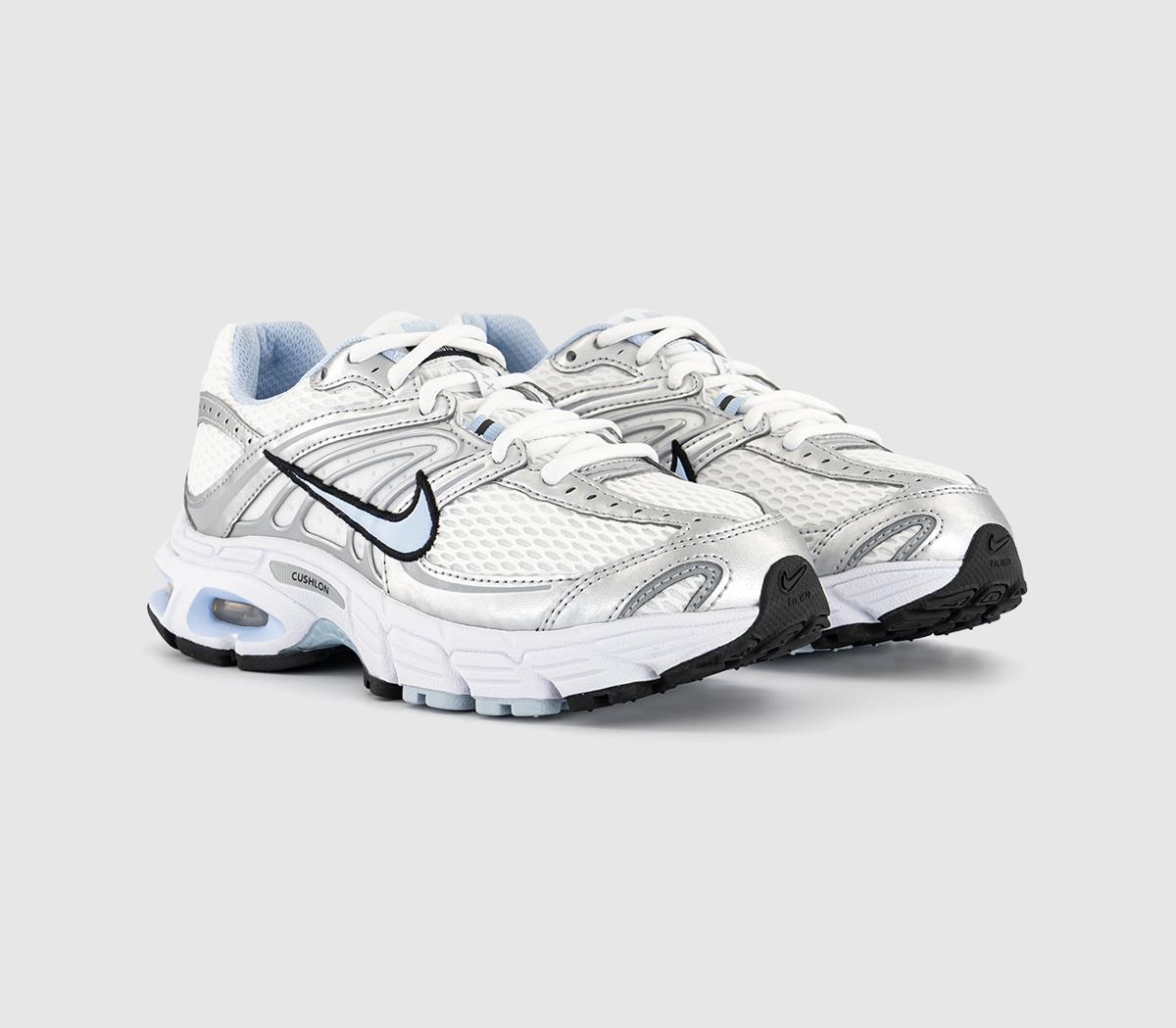 NikeNike Air Max Moto 2k TrainersWhite Hydrogen Blue Metallic Silver