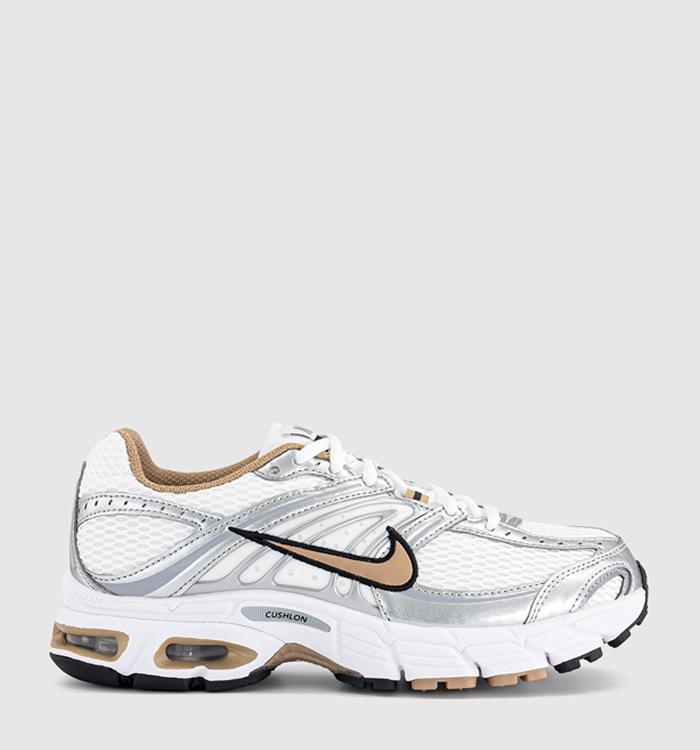 Nike Nike Air Max Moto 2k Trainers White British Khaki Metallic Silver