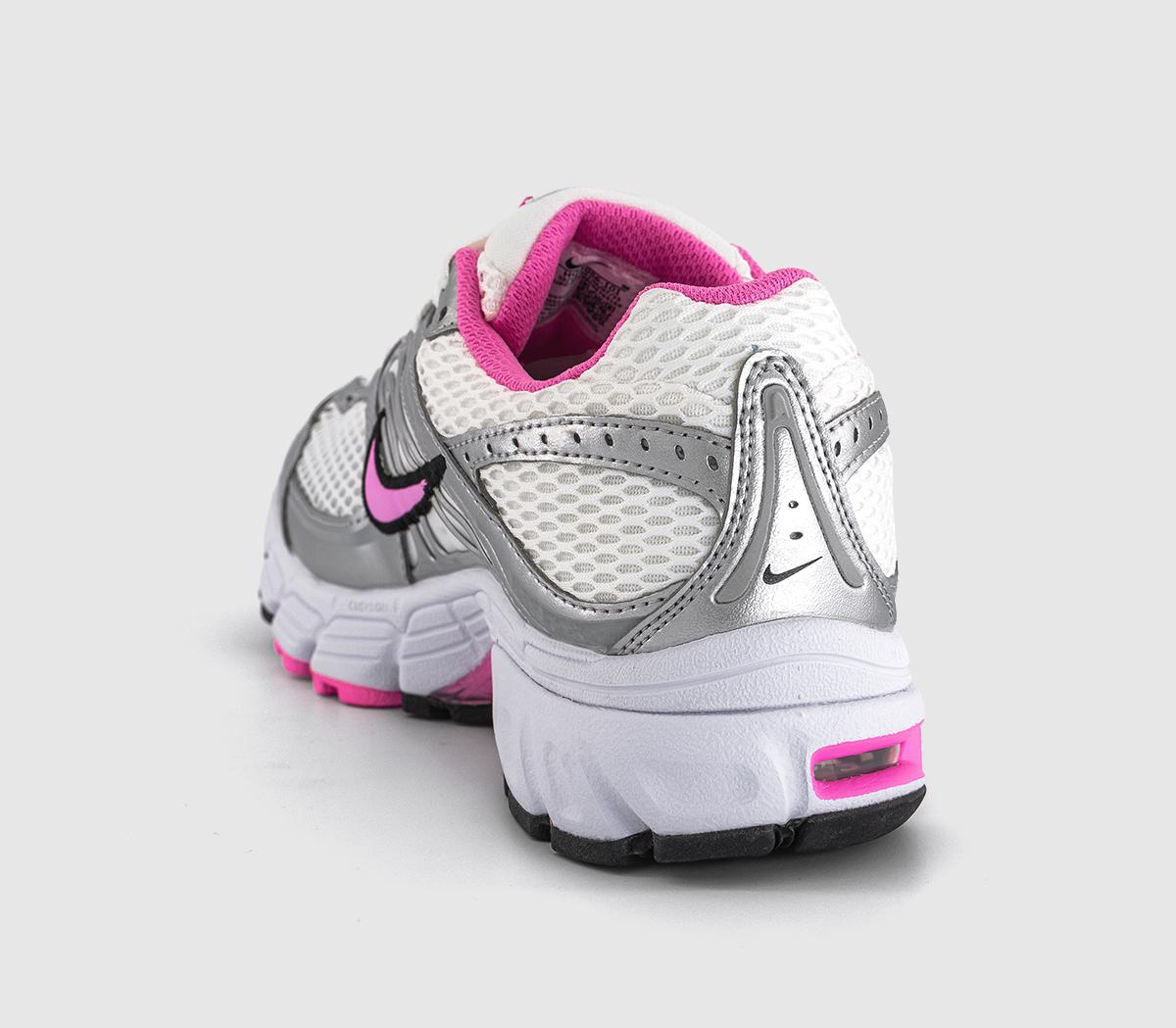 NikeNike Air Max Moto 2K Trainers NikeNike Air Max Moto 2K TrainersMetallic Silver Pink Spell Pure Platinum