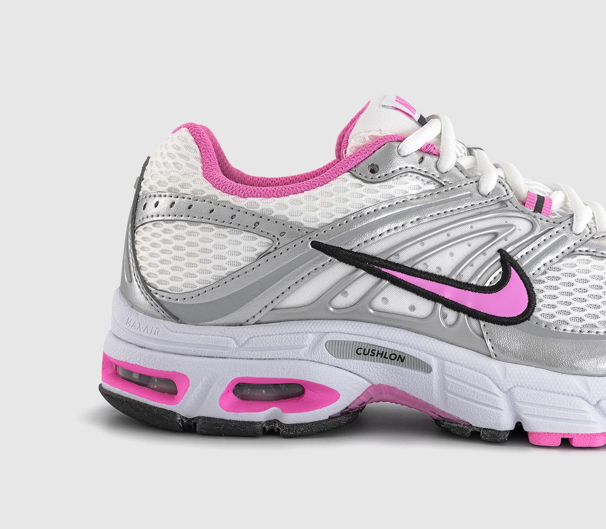 NikeNike Air Max Moto 2K Trainers NikeNike Air Max Moto 2K TrainersMetallic Silver Pink Spell Pure Platinum