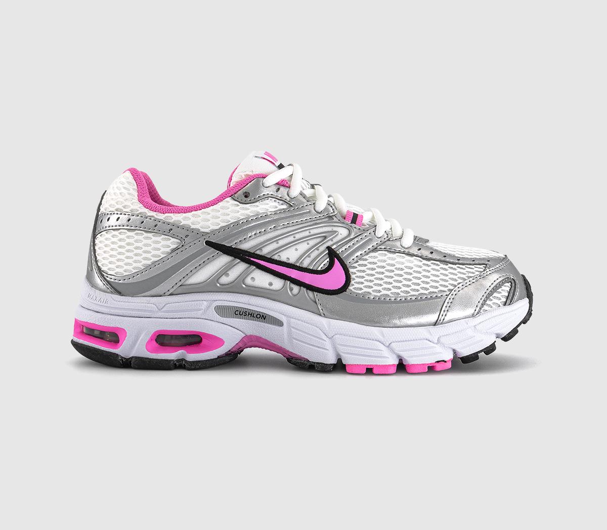 NikeNike Air Max Moto 2K Trainers NikeNike Air Max Moto 2K TrainersMetallic Silver Pink Spell Pure Platinum