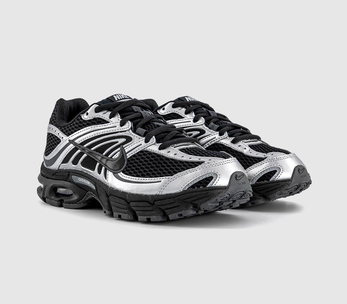 NikeNike Air Max Moto 2k Trainers NikeNike Air Max Moto 2k TrainersMetallic Silver Total Orange White Black