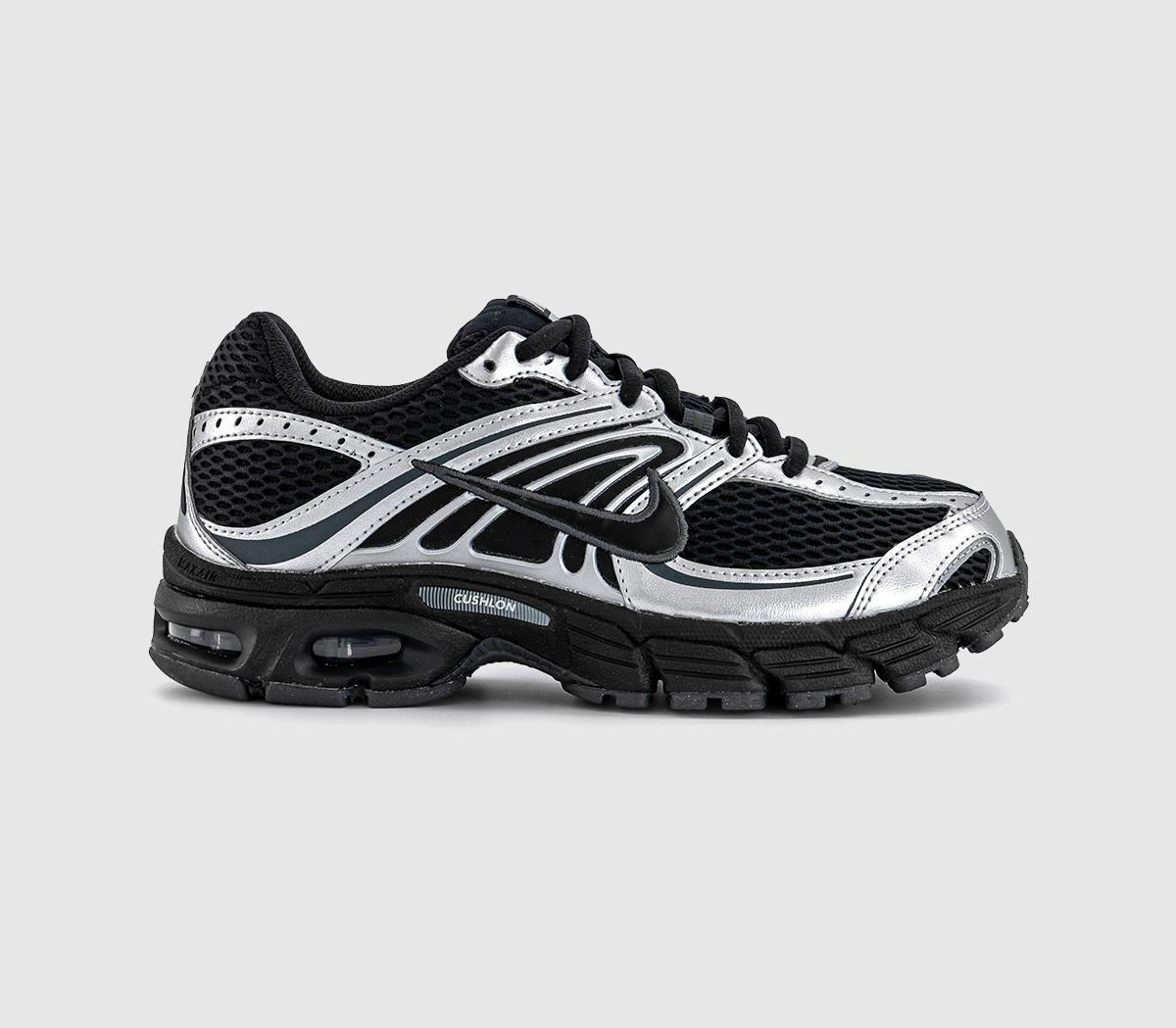 NikeNike Air Max Moto 2k Trainers NikeNike Air Max Moto 2k TrainersMetallic Silver Total Orange White Black
