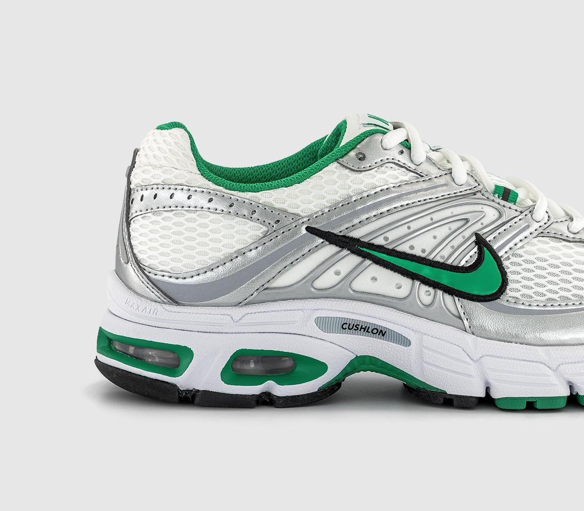 NikeNike Air Max Moto 2k TrainersMetallic Silver Stadium Green White