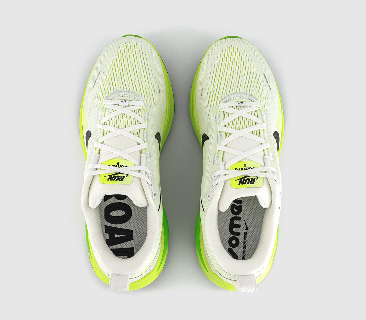 NikeNike Vomero 18 TrainersWhite Black Electric Green Volt