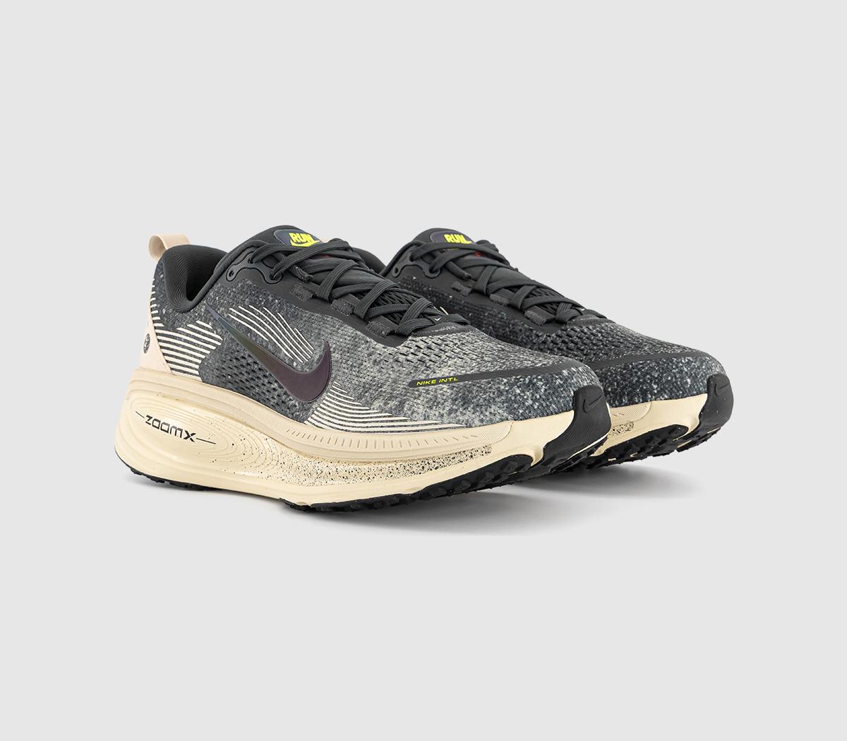 Nike Nike Vomero 18 Trainers Oatmeal Black Anthracite Volt - Men's