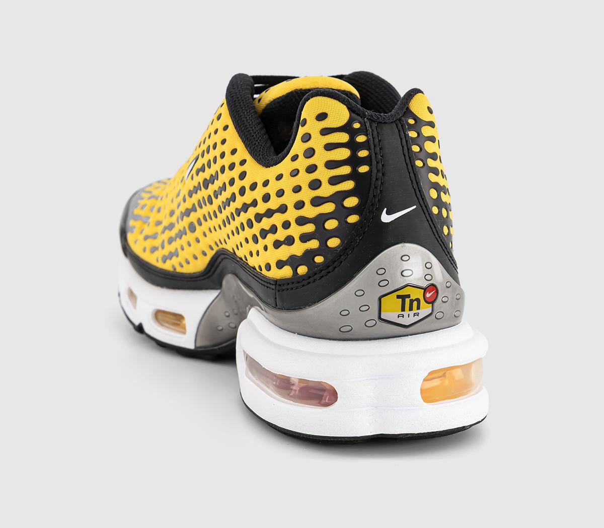 nike air max plus yellow and white