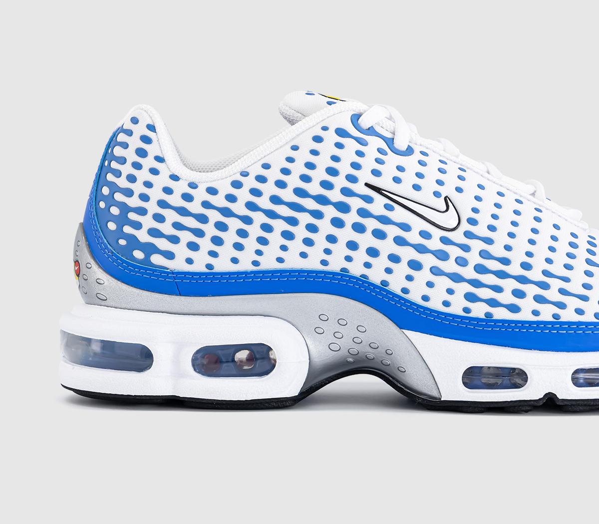 NikeNike Air Max Plus VII TrainersWhite White Blue Crystal Metallic Silver