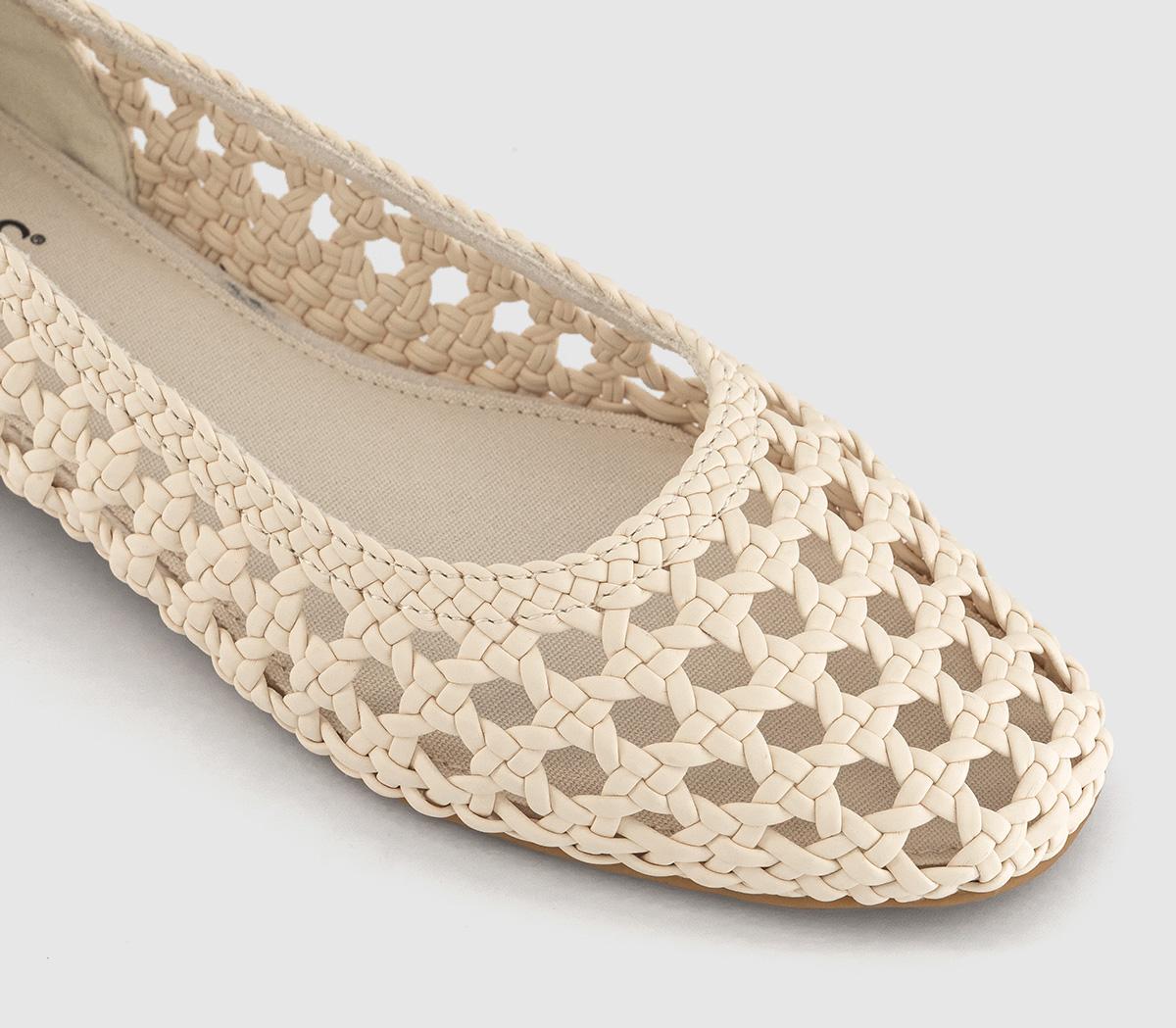 TOMS Briella Ballet Pumps TOMS Briella Ballet Pumps Natural Woven