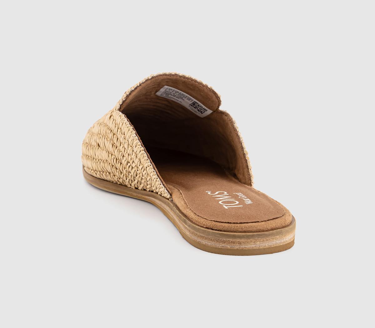 TOMS Jade Mules TOMS Jade Mules Almond Raffia