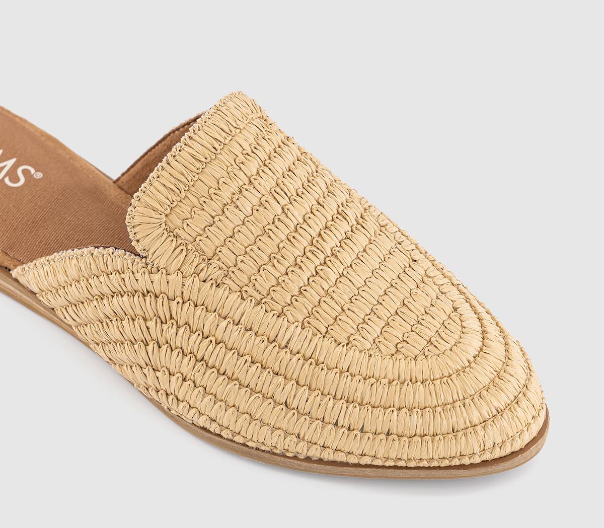TOMS Jade Mules TOMS Jade Mules Almond Raffia