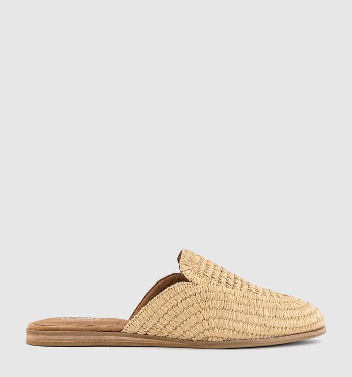 TOMS Jade Mules Almond Raffia