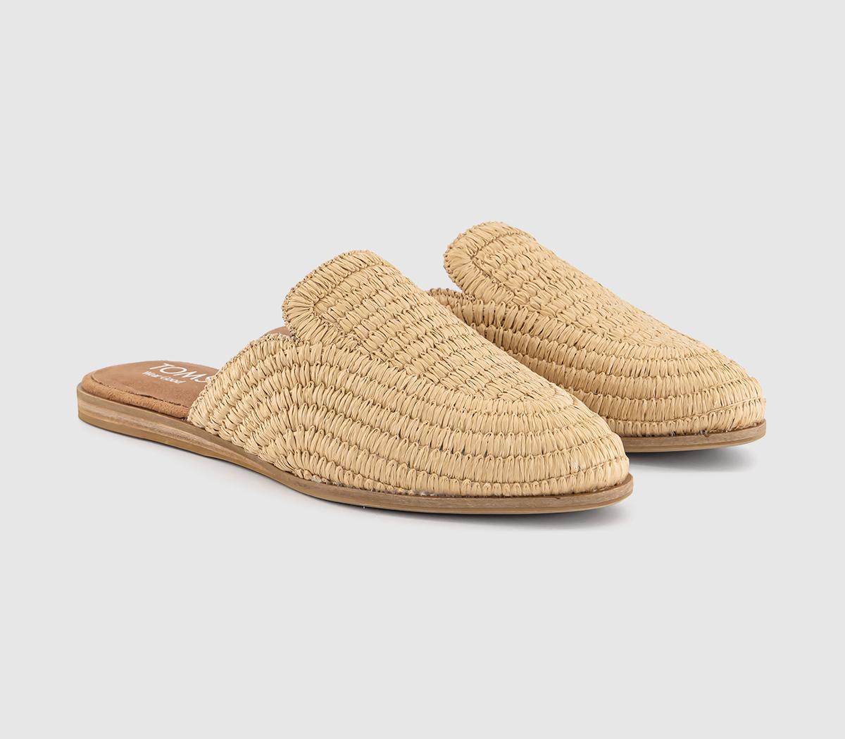 TOMS Jade Mules TOMS Jade Mules Almond Raffia