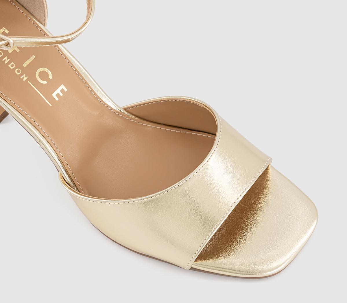OFFICEHarper Two Part Heeled SandalsGold