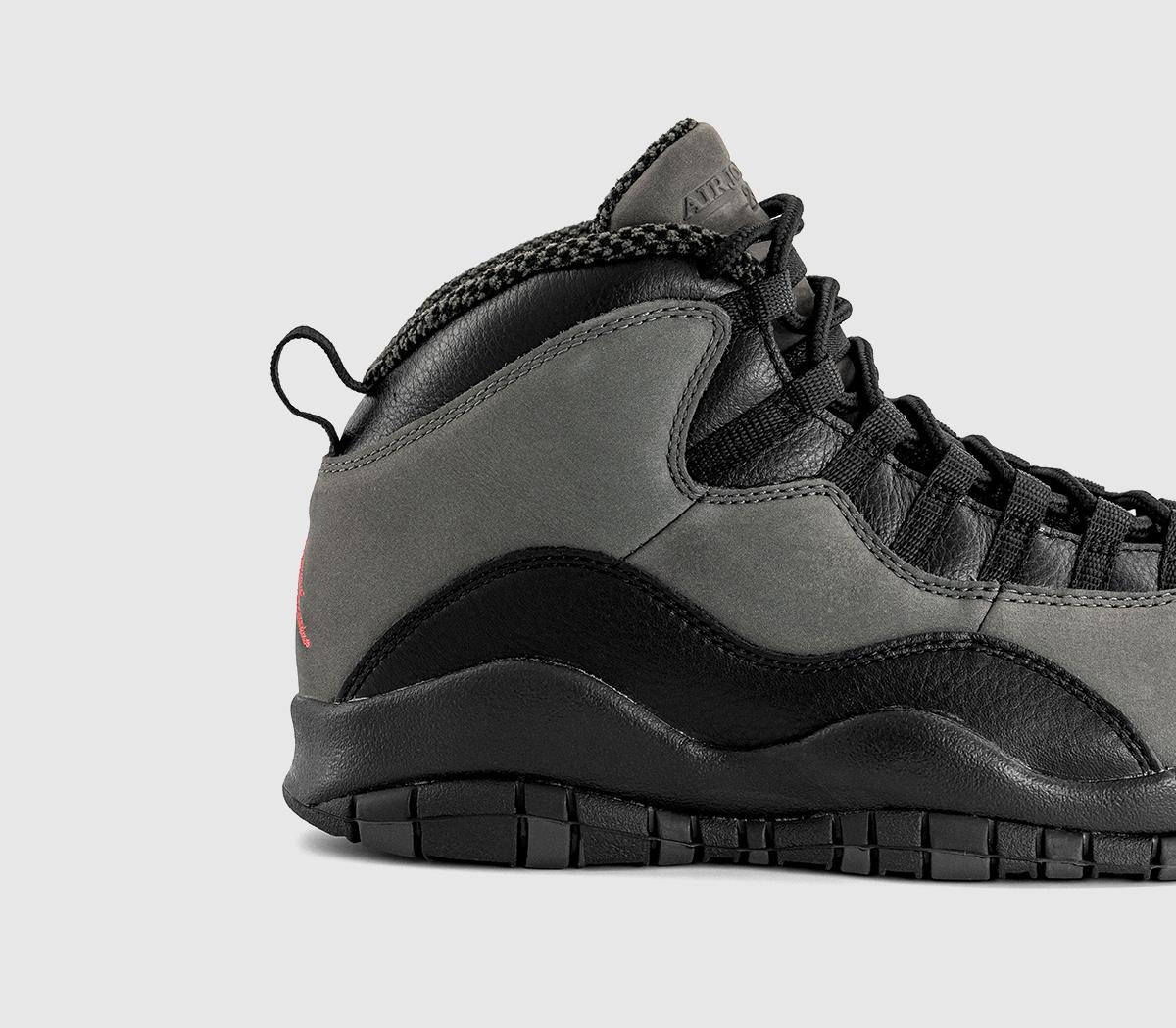 JordanAir Jordan 10 Retro TrainersCharred Grey True Red Black