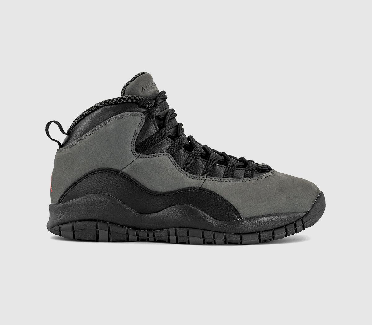 JordanAir Jordan 10 Retro TrainersCharred Grey True Red Black