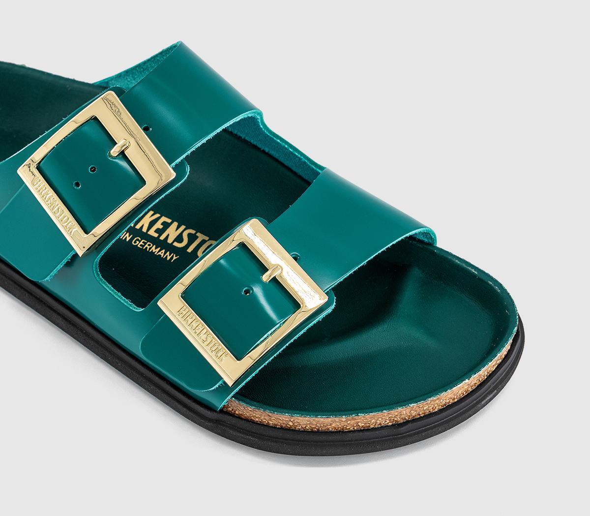 BIRKENSTOCKArizona Droplet SandalsDark Teal High Shine