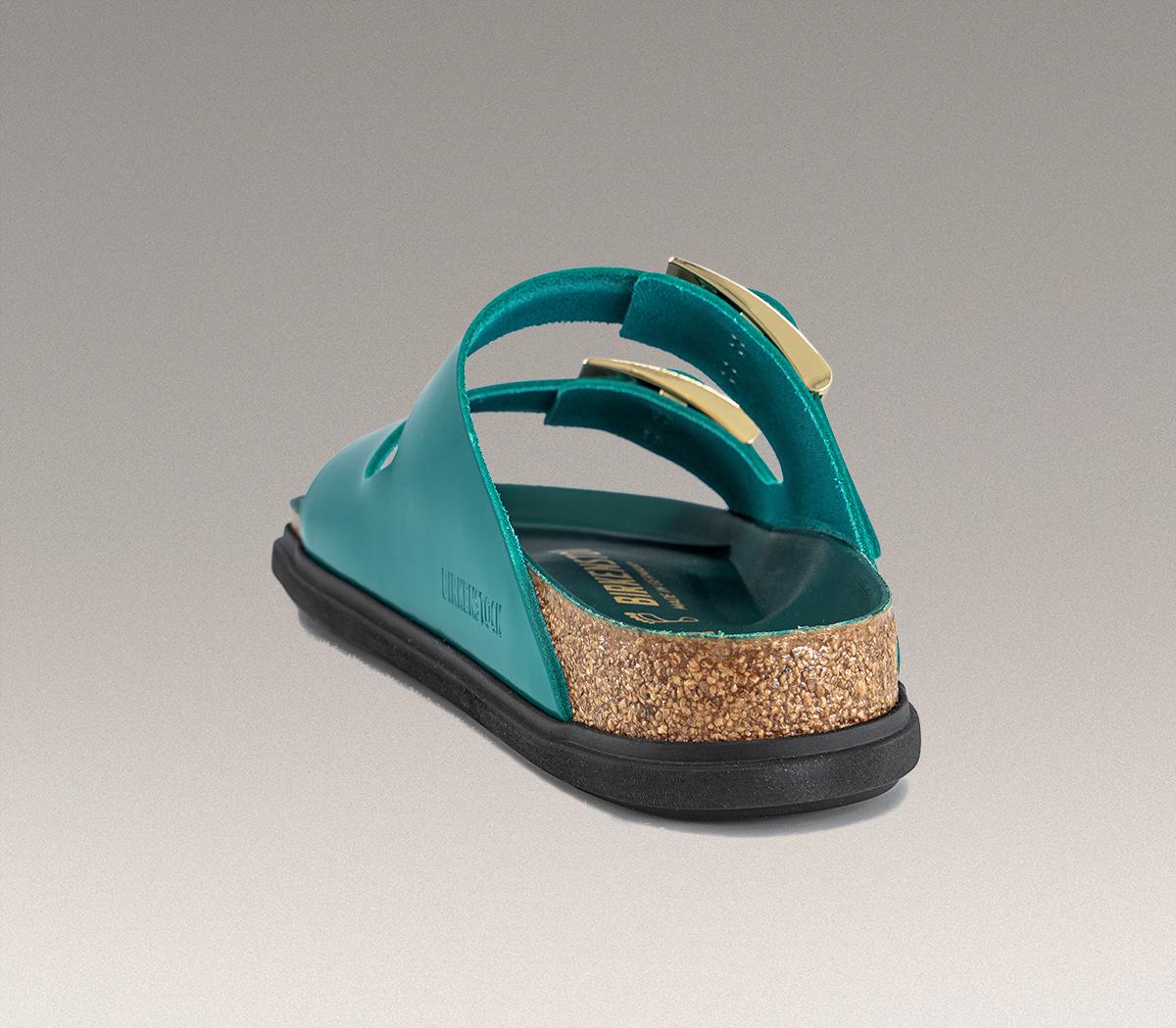 BIRKENSTOCKArizona Droplet SandalsDark Teal High Shine