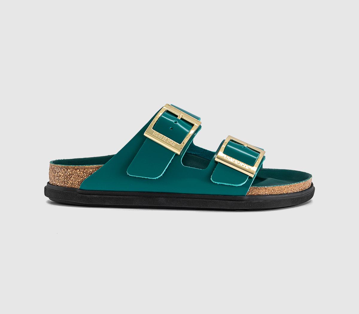 BIRKENSTOCKArizona Droplet SandalsDark Teal High Shine