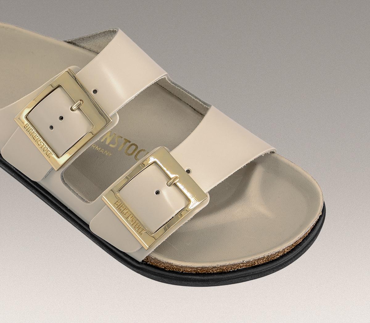BIRKENSTOCKArizona Droplet SandalsEcru High Shine