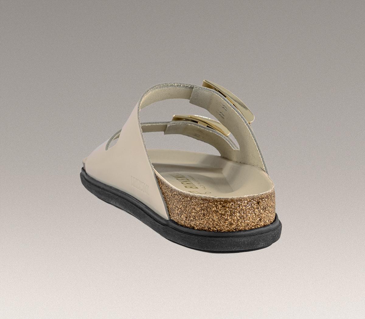 BIRKENSTOCKArizona Droplet SandalsEcru High Shine