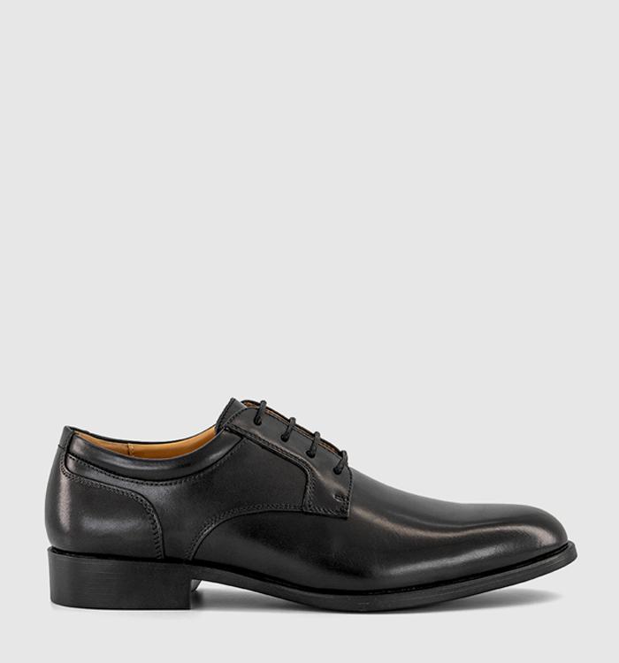OFFICE Maine Lace Up Derby Shoes Black Leather