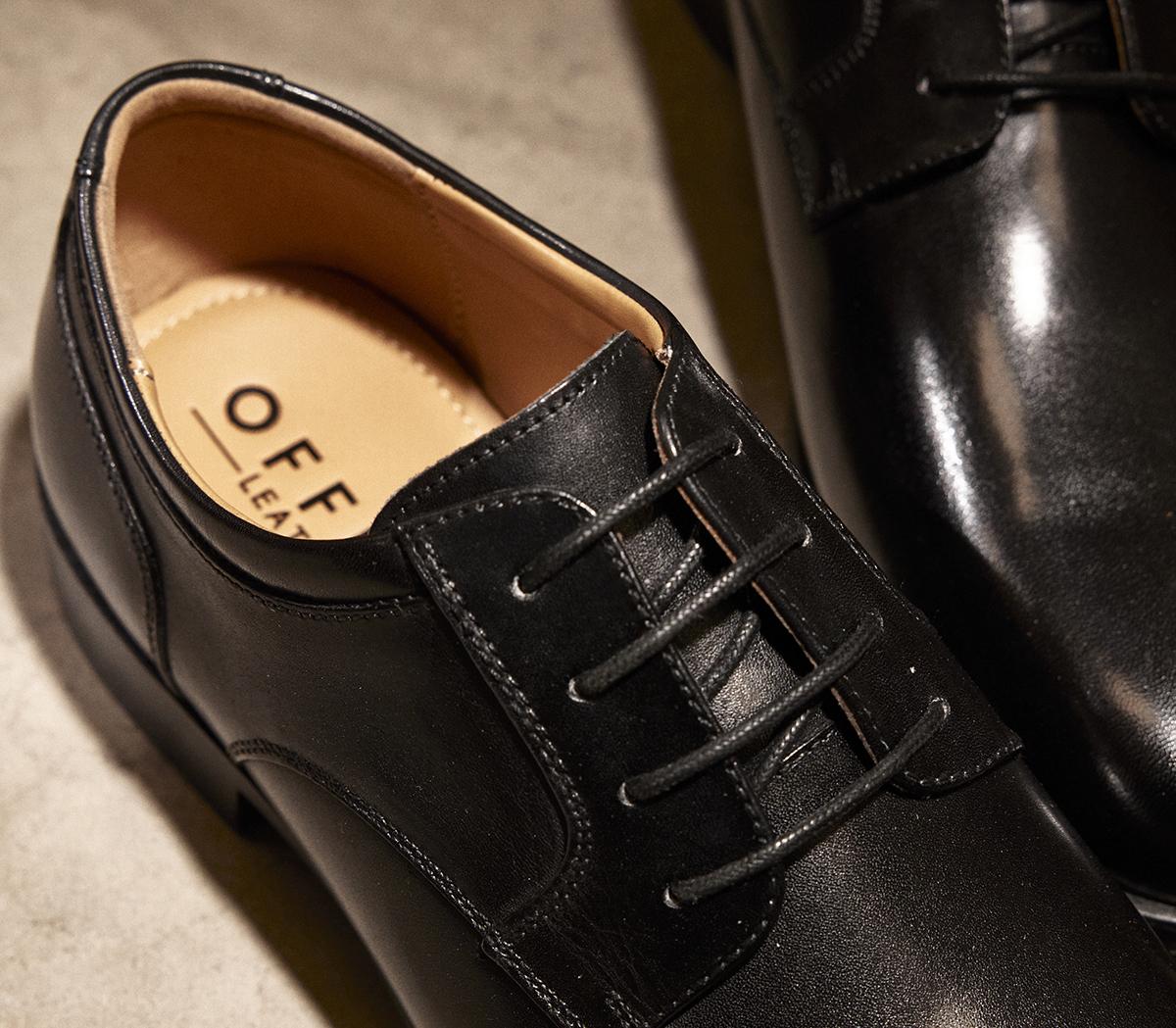 OFFICEMaine Lace Up Derby ShoesBlack Leather