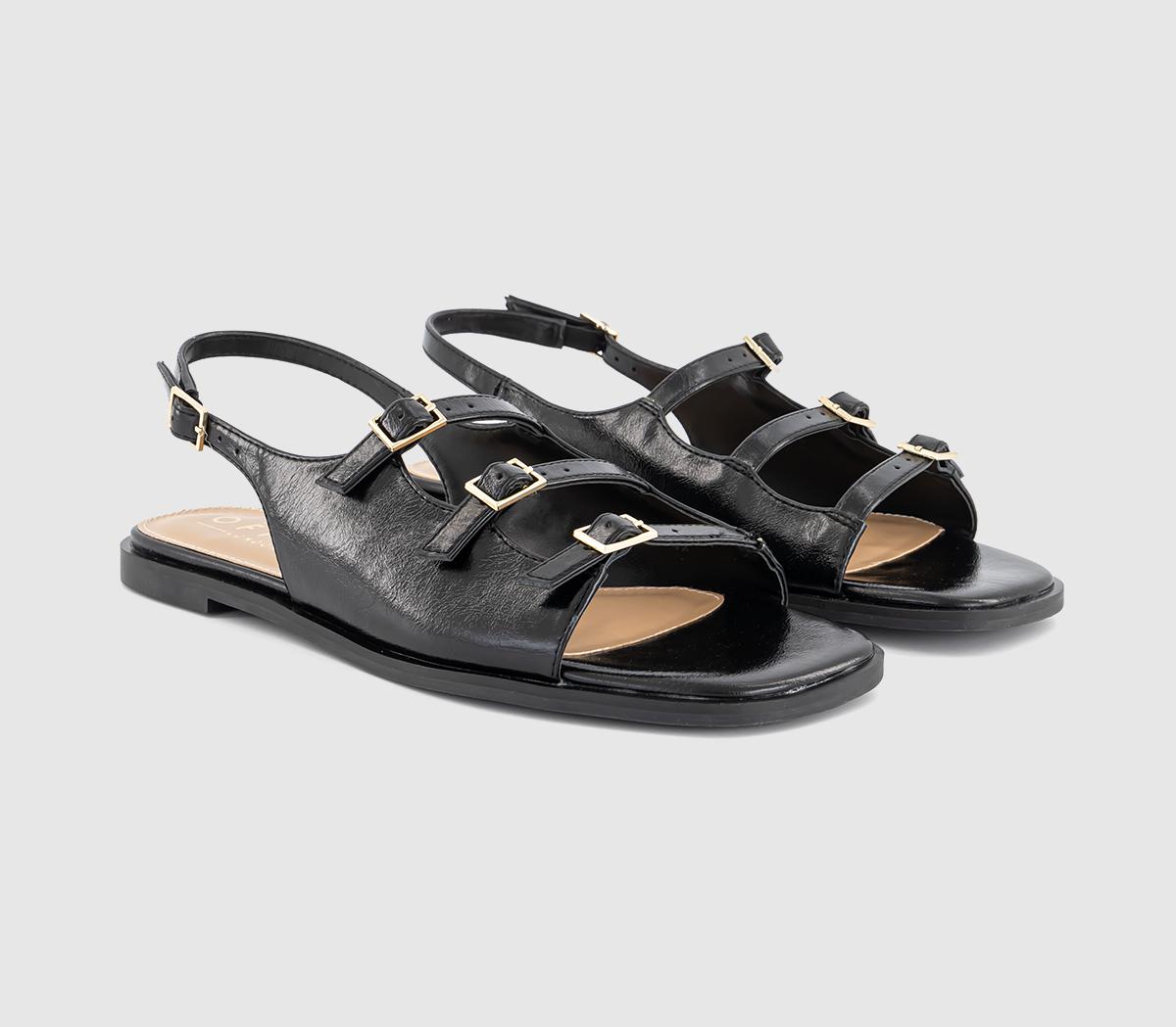 OFFICESaint Multi Strap Slingback Sandals OFFICESaint Multi Strap Slingback SandalsBlack