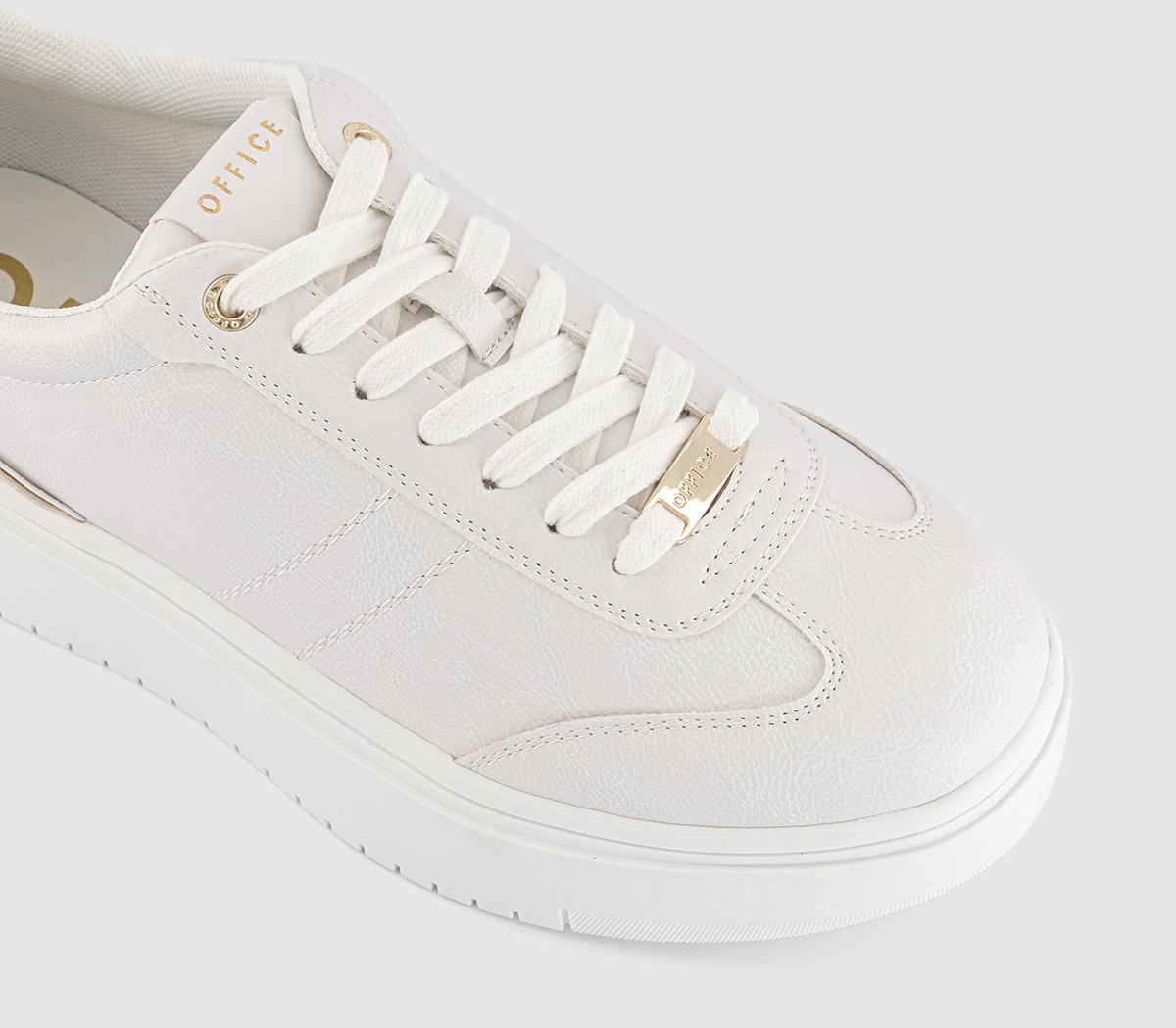 OFFICETasha Platform Lace Up Trainers OFFICETasha Platform Lace Up TrainersWhite