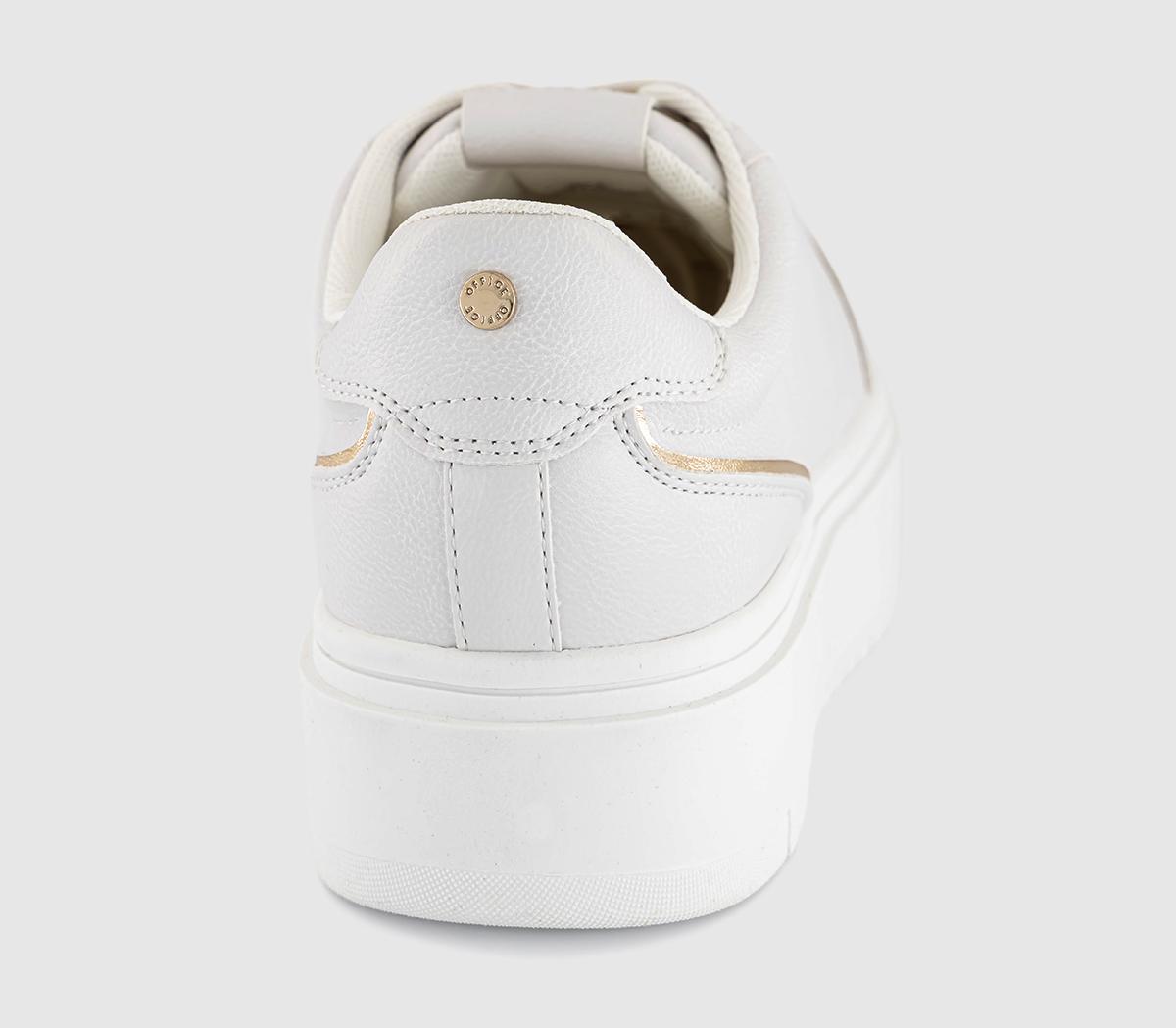 OFFICETasha Platform Lace Up Trainers OFFICETasha Platform Lace Up TrainersWhite