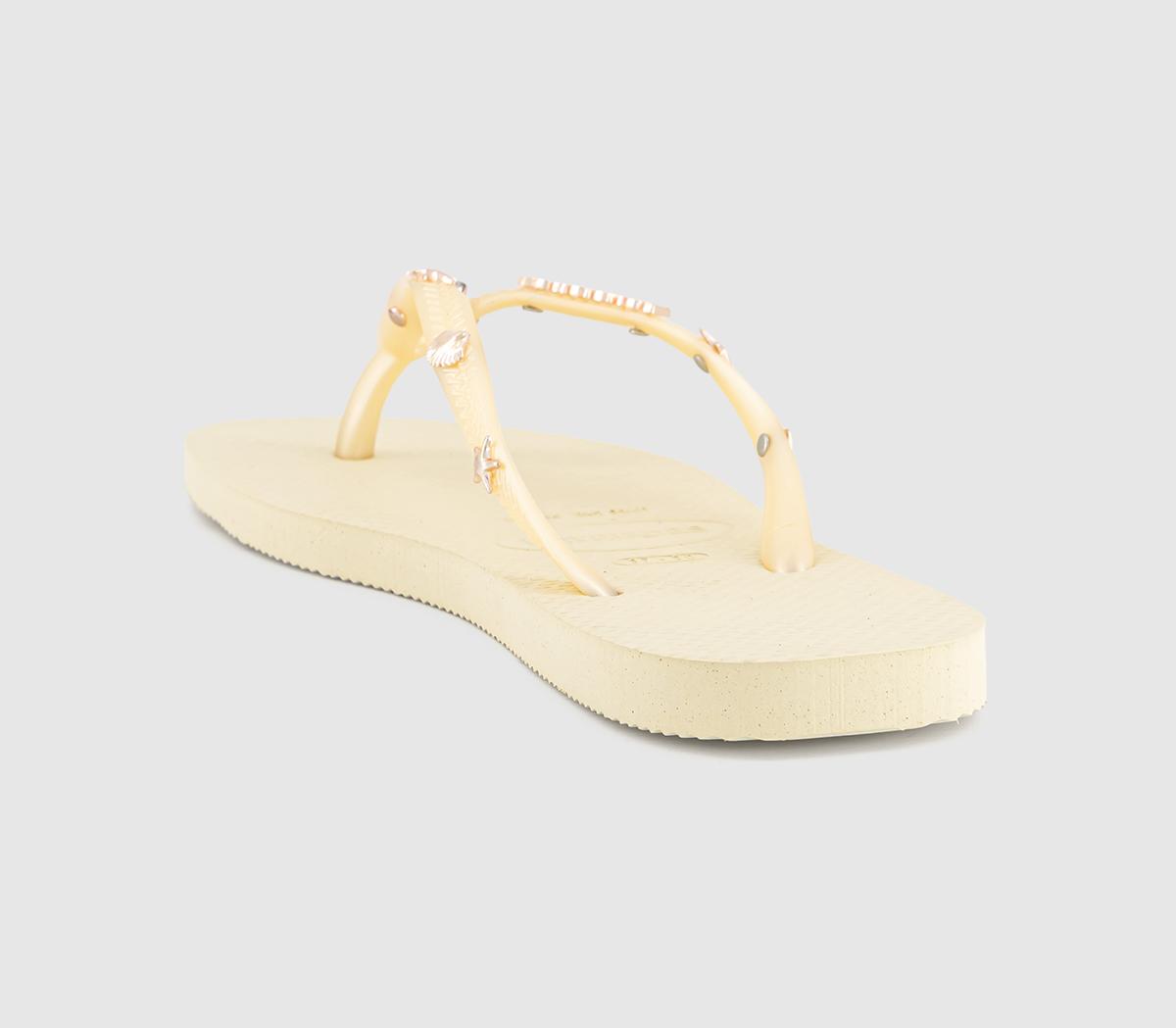 HavaianasSlim Luxury Aqua Flip Flops HavaianasSlim Luxury Aqua Flip FlopsButtercream