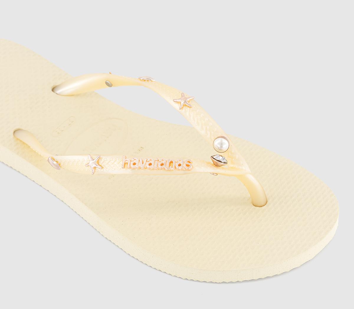 HavaianasSlim Luxury Aqua Flip Flops HavaianasSlim Luxury Aqua Flip FlopsButtercream