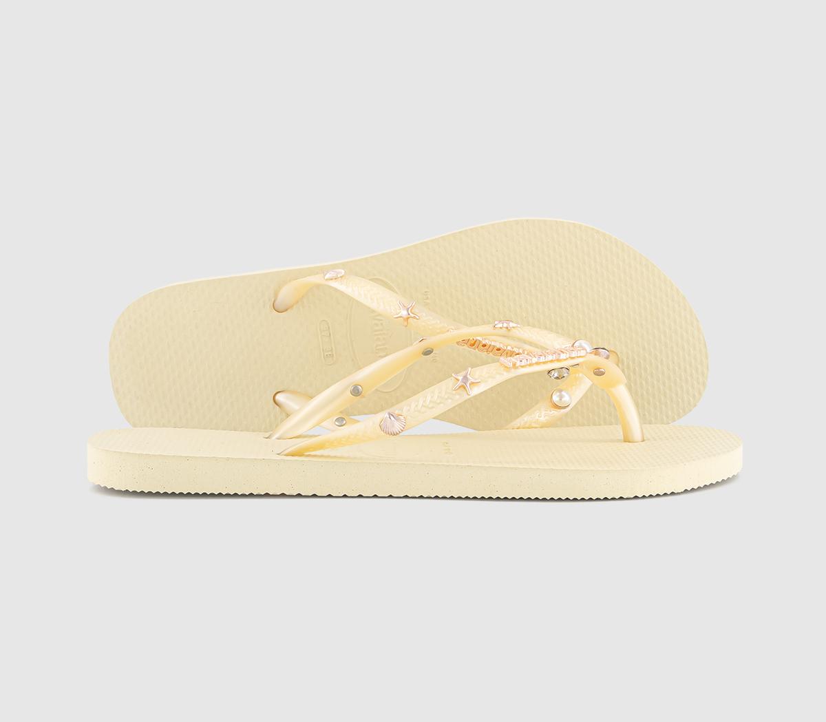 HavaianasSlim Luxury Aqua Flip Flops HavaianasSlim Luxury Aqua Flip FlopsButtercream