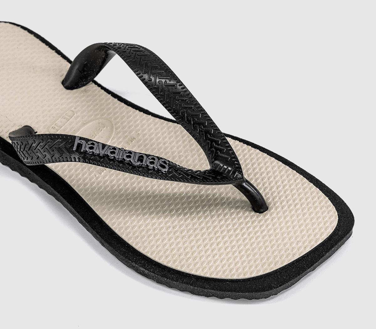 HavaianasTop Square Fusion Flip FlopsBlack