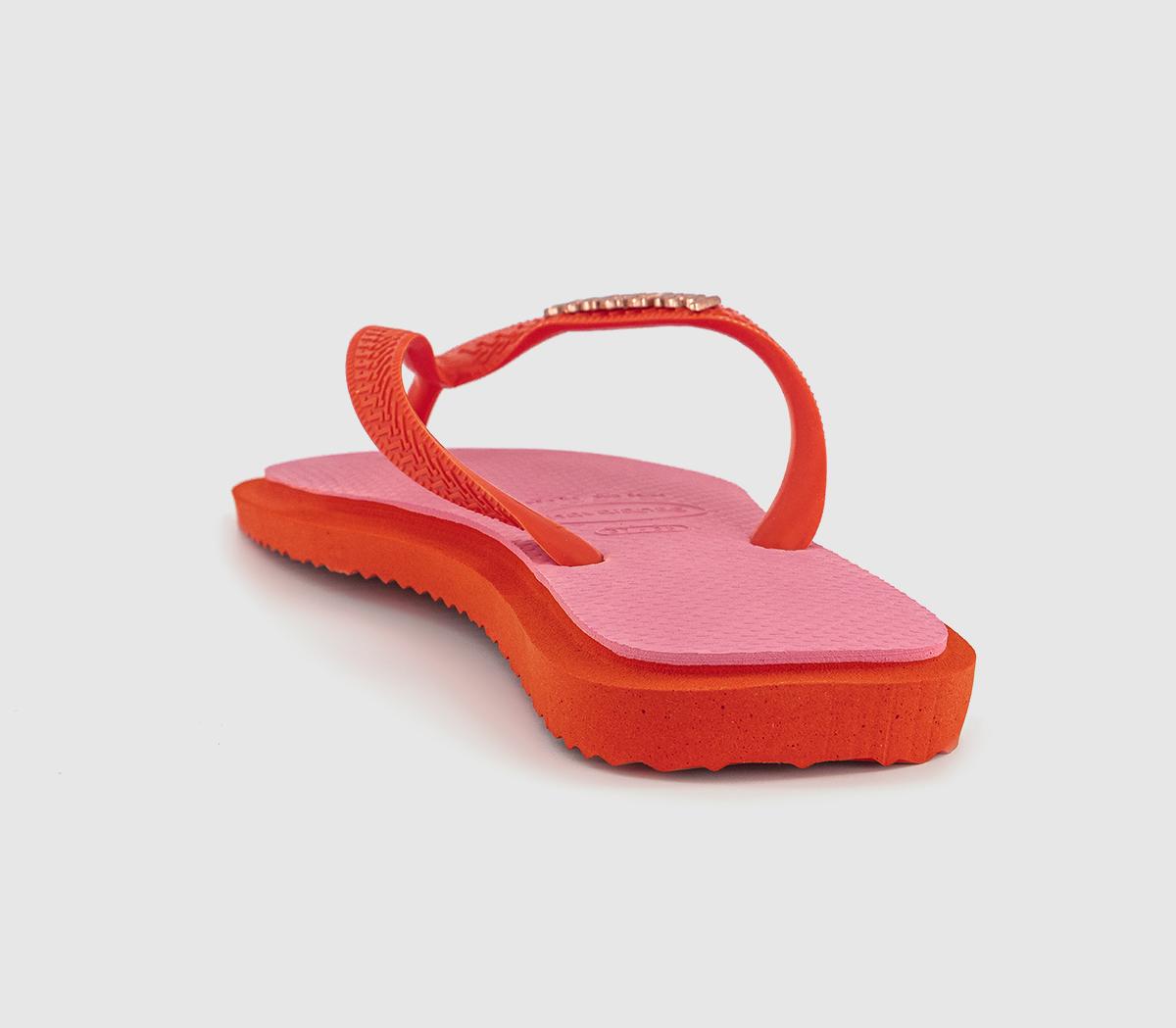 HavaianasTop Square Fusion Flip FlopsSunset Orange