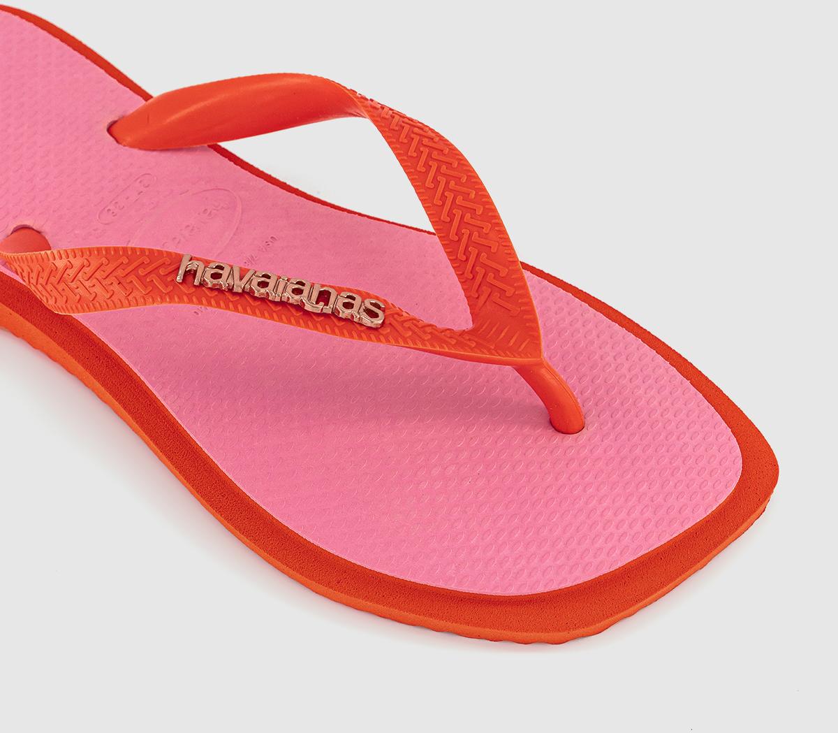 HavaianasTop Square Fusion Flip FlopsSunset Orange
