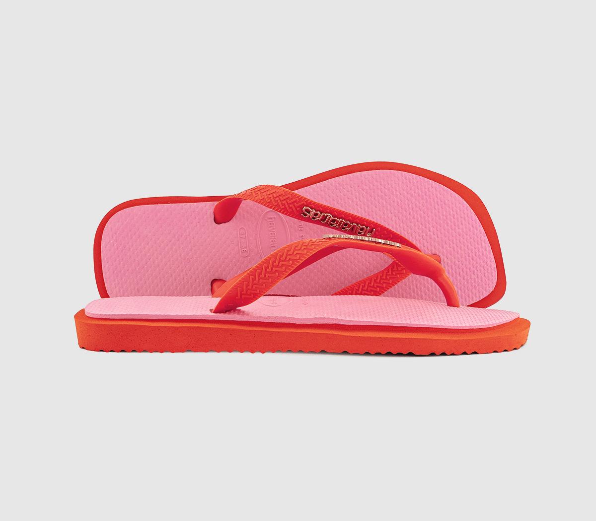 HavaianasTop Square Fusion Flip Flops HavaianasTop Square Fusion Flip FlopsSunset Orange