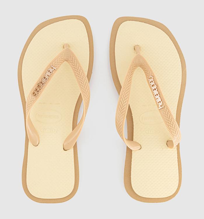 Havaianas Top Square Fusion Flip Flops Golden