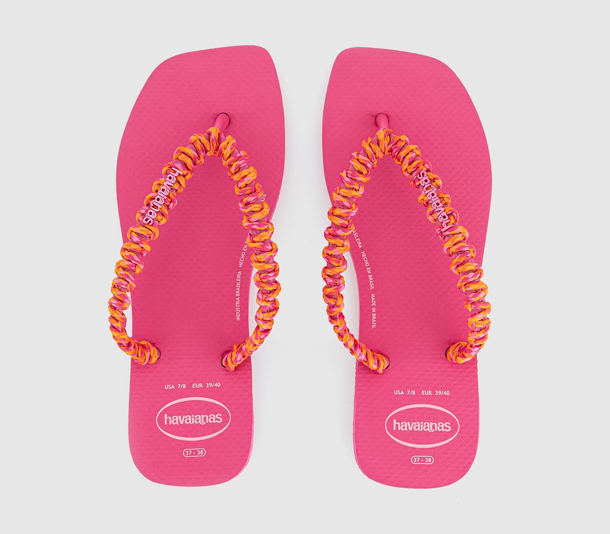 HavaianasSlim Square Boho Flip Flops HavaianasSlim Square Boho Flip FlopsPink Flux