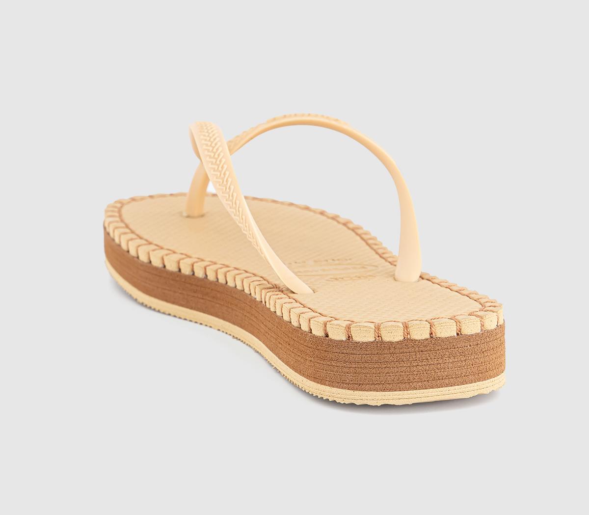 HavaianasSlim Flatform Loop Flip Flops HavaianasSlim Flatform Loop Flip FlopsGolden