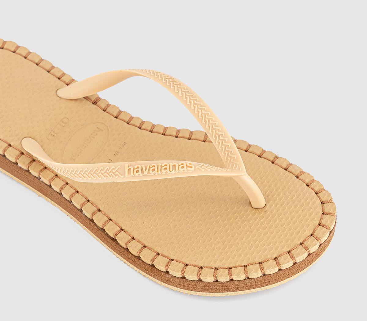 HavaianasSlim Flatform Loop Flip Flops HavaianasSlim Flatform Loop Flip FlopsGolden